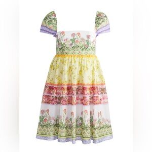 Tamia puff sleeve babydoll mini dress NWOT